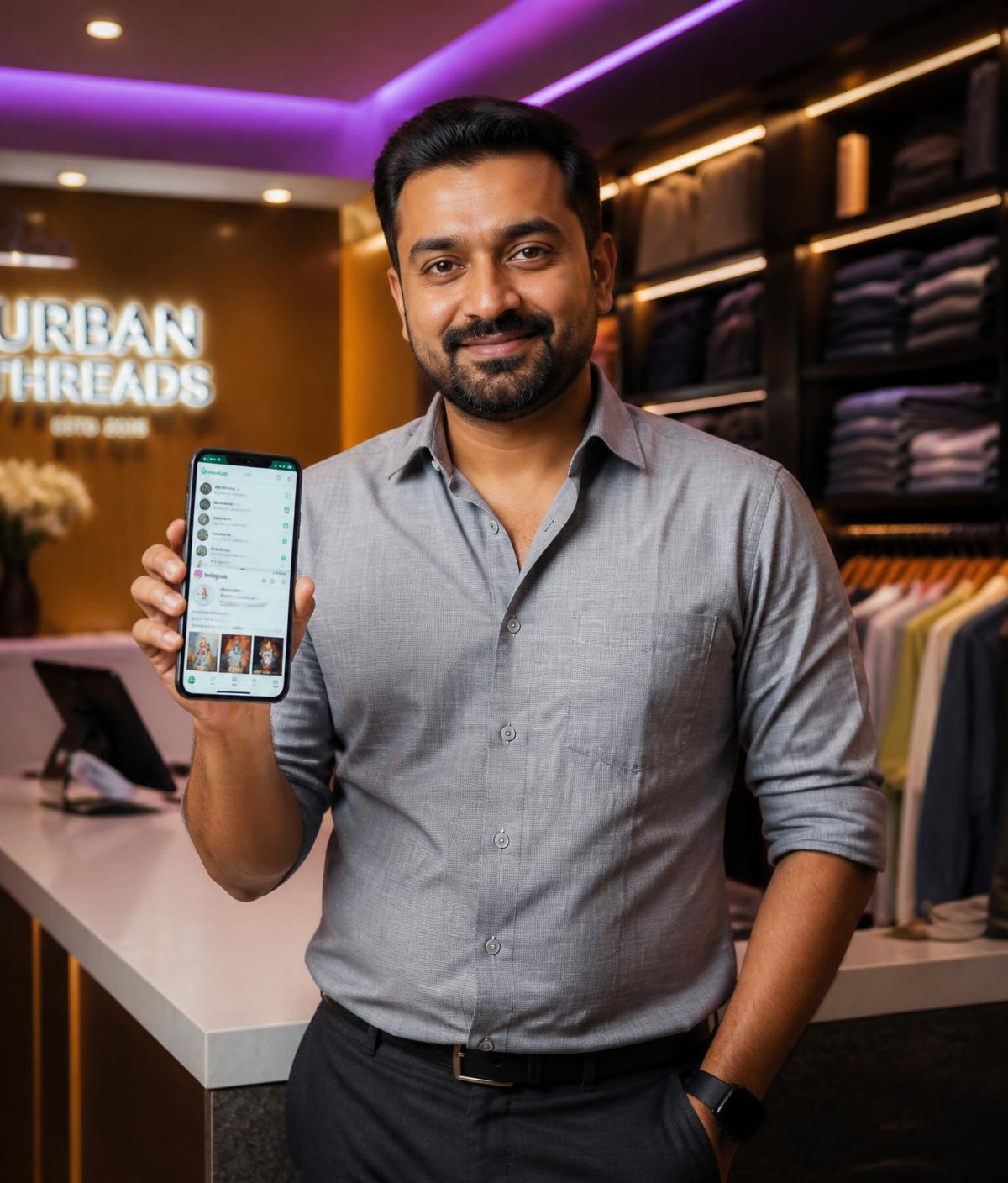 Indian small business owner growing with digital marketing